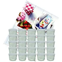 Mambocat 25er Set Sturzglas 230 ml Marmeladenglas Einmachglas Einweckglas