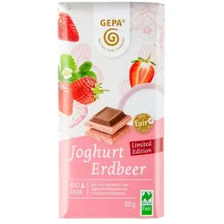 GEPA Weiße Joghurt Erdbeer Schokolade bio