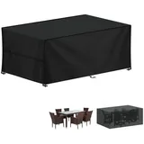 tyyhtj Gartenmöbel Abdeckung 180 x 90 x 75 cm Schwarz