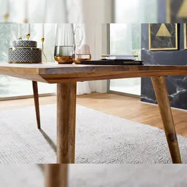 KADIMA DESIGN Esszimmertisch REPA 160 x 80 x 76 cm rustikal Massiv-Holz, - 8 Personen - Braun