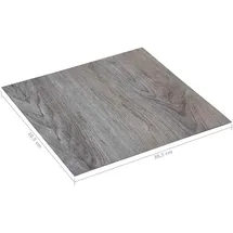 vidaXL Bodenplanken 55 pcs Hellbraun 5,11 m2 PVC
