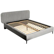 Fun Möbel Polsterbett Doppelbett Miami 140x200cm In Stoff Now Or Never Grau