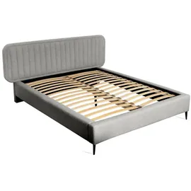 Fun Möbel Polsterbett Doppelbett Miami 140x200cm In Stoff Now Or Never Grau