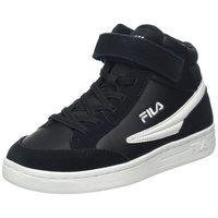 Fila Crew Velcro mid Kids Sneaker, Black, 34 EU