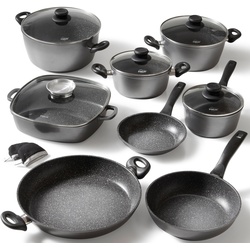 Topf-Set STONELINE Töpfe Gr. +, grau Topfset Topfsets Topf Induktion