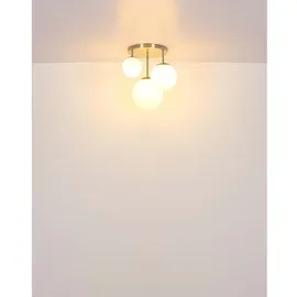 Nowa Hängelampe Esszimmerleuchte Pendelleuchte Glaskugeln 3-Flammig alabaster E27