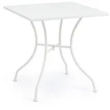 Natur24 Esstisch Kelsie Tisch 70 x 70 x 71 cm Stahl Weiß