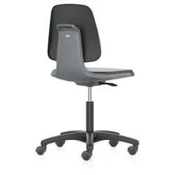 Arbeitsstuhl Labsit 2 anthrazit Kunst-Leder, Rollen