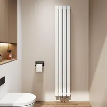 EMKE Flachheizkörper 1800 x 300 mm 911 W weiß Mittelventil