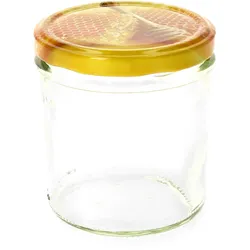 25er Set Sturzglas 350 ml Carino To 82 Deckel mit Honigwabe incl. Diamant Gelierzauber Rezeptheft