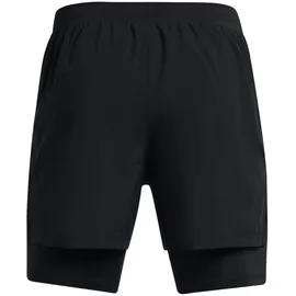 Under Armour Launch 5'' 2in1 Laufshorts Herren 001 black/black/reflective XL