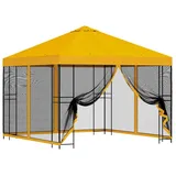 vidaXL Garten Pavillon 3 x 3 m inkl. 4 Seitenteile Gelb