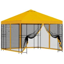 vidaXL Garten Pavillon 3 x 3 m inkl. 4 Seitenteile Gelb