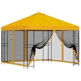 vidaXL Garten Pavillon 3 x 3 m inkl. 4 Seitenteile Gelb
