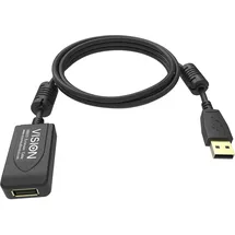Vision Professional USB Verlängerungskabel 5 m USB 2.0), USB Kabel