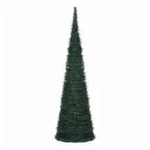 vidaXL Künstlicher Pop-Up-Weihnachtsbaum mit Beleuchtung Grün 150 cm