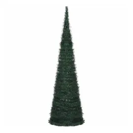 vidaXL Künstlicher Pop-Up-Weihnachtsbaum mit Beleuchtung Grün 150 cm
