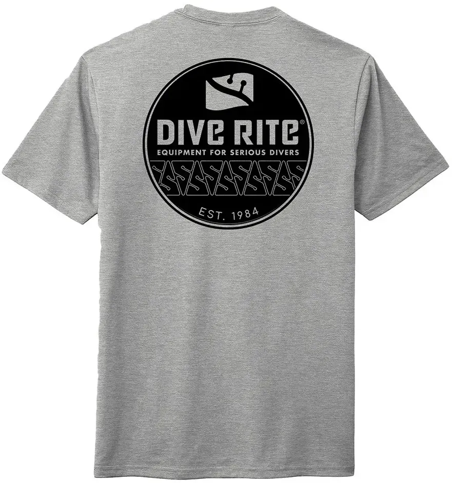 Dive Rite Line Arrow Kurzarm-t-shirt - Grey - M