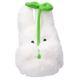 Semic Plüschtier Ghibli - White Totoro Nakayoshi Small Totoro with Leaf 19 cm