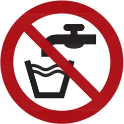 Verbotszeichen Kein Trinkwasser, Typ: 04100