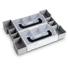 BS SYSTEMS GMBH & CO Sortimo Systemkoffer L-Boxx 102 schwarz mit transparentem Deckel + Inset Mini L-Boxx