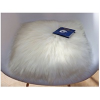 Mein Style Fellkissen Sitzfell Lammfellkissen Merino quadratisch 45cm x 45cm weiß