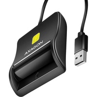AXAGON Smartcard Single-Slot-Cardreader, USB-A 2.0 [Stecker] (CRE-SM3N)