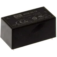 MeanWell MEAN WELL MPM-20-24 AC/DC-Printnetzteil 24 V/DC 0.9 A