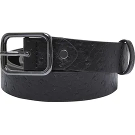 URBAN CLASSICS Ostrich Synthetic Leather Gürtel 2 Einheiten Black / Leaf L-XL