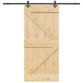 vidaXL Narvik rechts 90 x 210 cm Braun/Schwarz