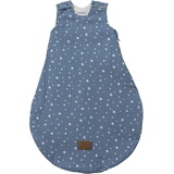 Sterntaler Baby Schlafsack Esel Emmi aus Musselin mit Jerseyfutter, Neugeborenenschlafsack Größe 62/68, jeansblau, TOG 0,50