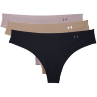 Under Armour Pure Stretch Thong 3pack black Beige L