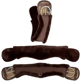 Equinate Western Mondgurt anatomisch mit synthetischem Lammfell 80 cm