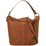 Cluty Umhängetasche echt Leder, Made in Italy, braun