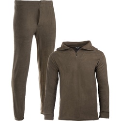 Mil-Tec Thermofleece Zip, sous-vêtements fonctionnels - Olive - M