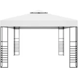 vidaXL Gartenpavillon 3 x 4 m weiß/anthrazit