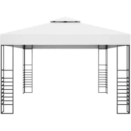vidaXL Gartenpavillon 3 x 4 m weiß/anthrazit