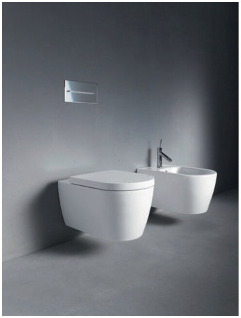 Duravit Wand-WC Rimless ME by Starck tief, 370 x 570 mm weiß