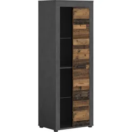 Möbel Boss Vitrine Jam 60 x 35 x 159 cm Schwarz