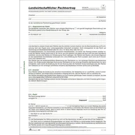 RNK Formularblock Pachtvertrag A4