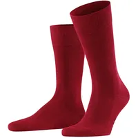 Falke Herren Socken Family So nachhaltige Baumwolle einfarbig 1 Paar, Rot 47-50