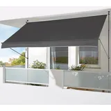 Konifera Klemmmarkise 200 x 120 cm grau