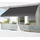 Konifera Klemmmarkise 200 x 120 cm grau