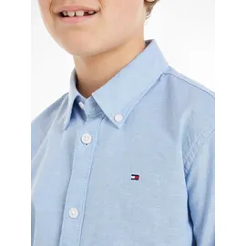 Tommy Hilfiger Kids Oxford Langarmhemd Calm Blue 8 Jahre