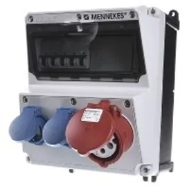 Mennekes Steckdosen-Kombination 920005 IP44 Blau 3 St.