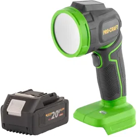Pro Craft Procraft, Arbeitsleuchte, LL18bb Akku LED Strahler 20 V 300 lm + 1x Akku 4,0 Ah - ohne Ladegerät (300 lm)