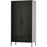 Woood Adam Garderobenschrank 100 x 0 x 0 schwarz