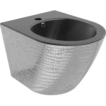 Mexen Lena hängendes Bidet, mattschwarz/silbernes Schuppenmuster - 35224872