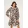 Kaffe Kleid Blusenkleid Beige/Schwarz/Weiß 34