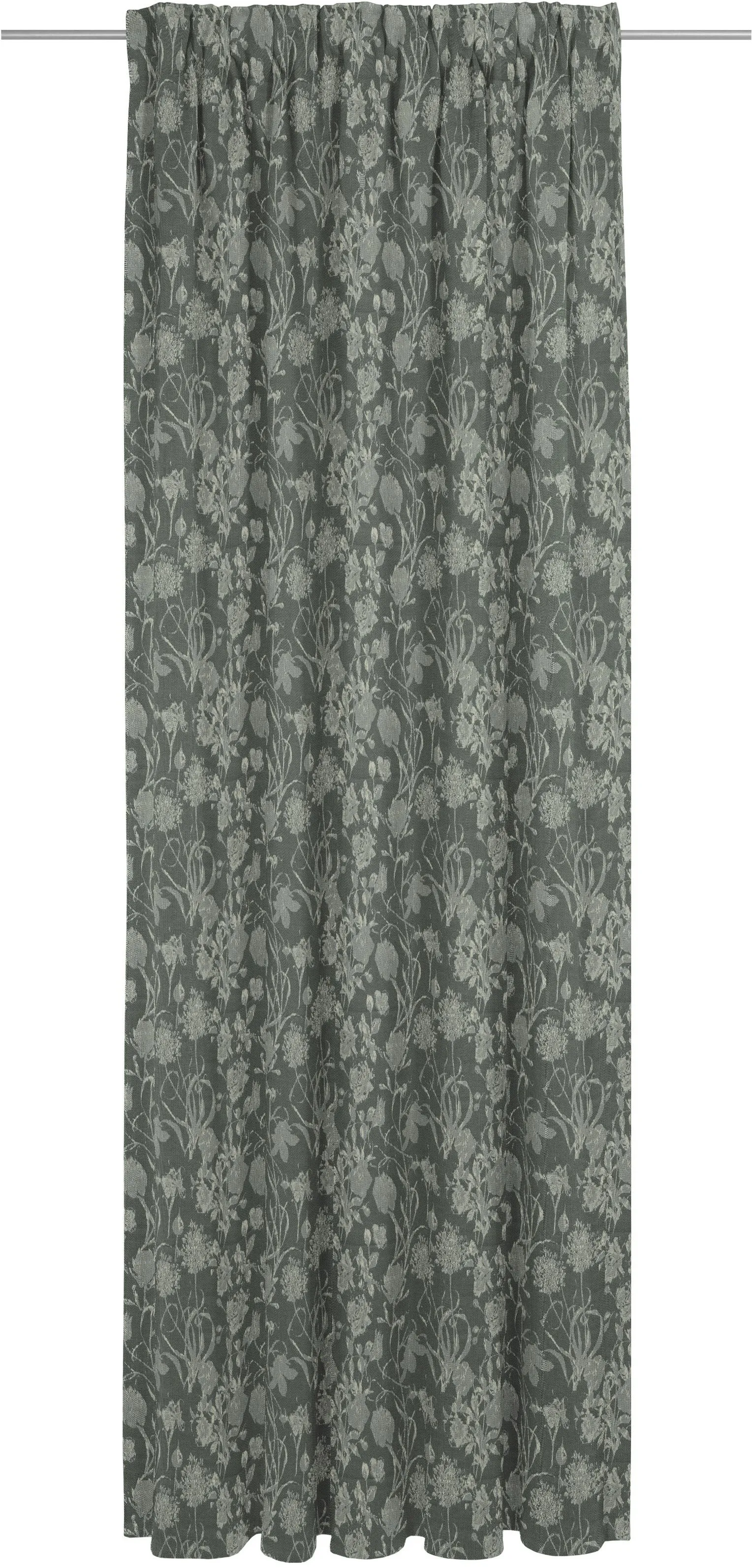 Adam Vorhang »Flower Cuvée«, (1 St.), nachhaltig aus Bio-Baumwolle Adam Olive 175 cm